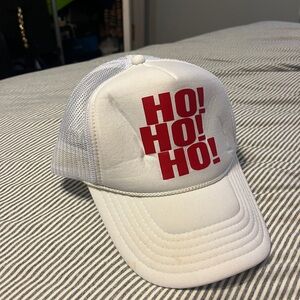 Ho ho ho adjustable Christmas trucker hat